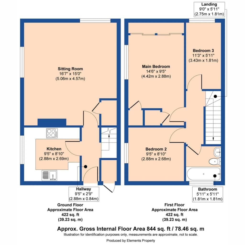 Floorplan 1 for Northfields, Norwich, NR4