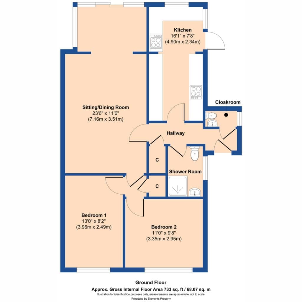 Floorplan 1 for Tudor Walk, Lowestoft, NR33