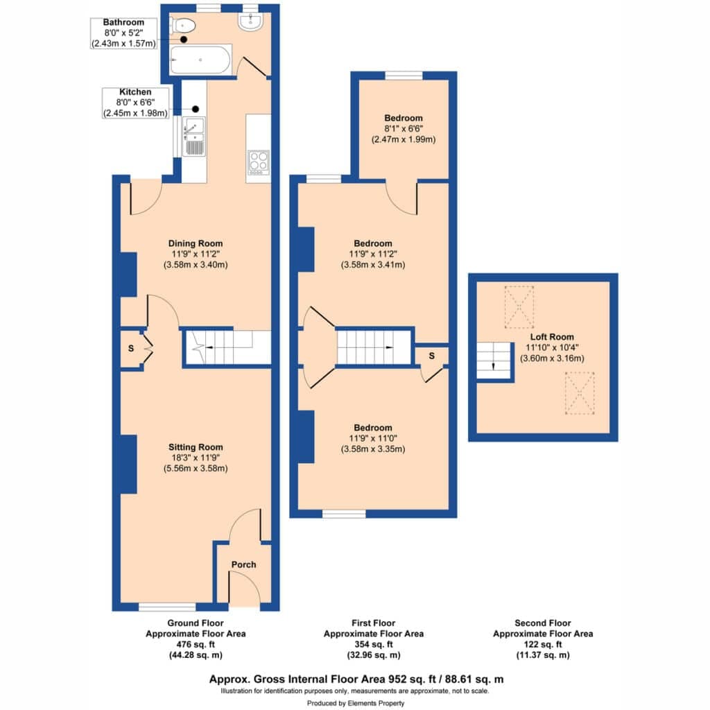 Floorplan 1 for Leicester Street, Norwich, NR2
