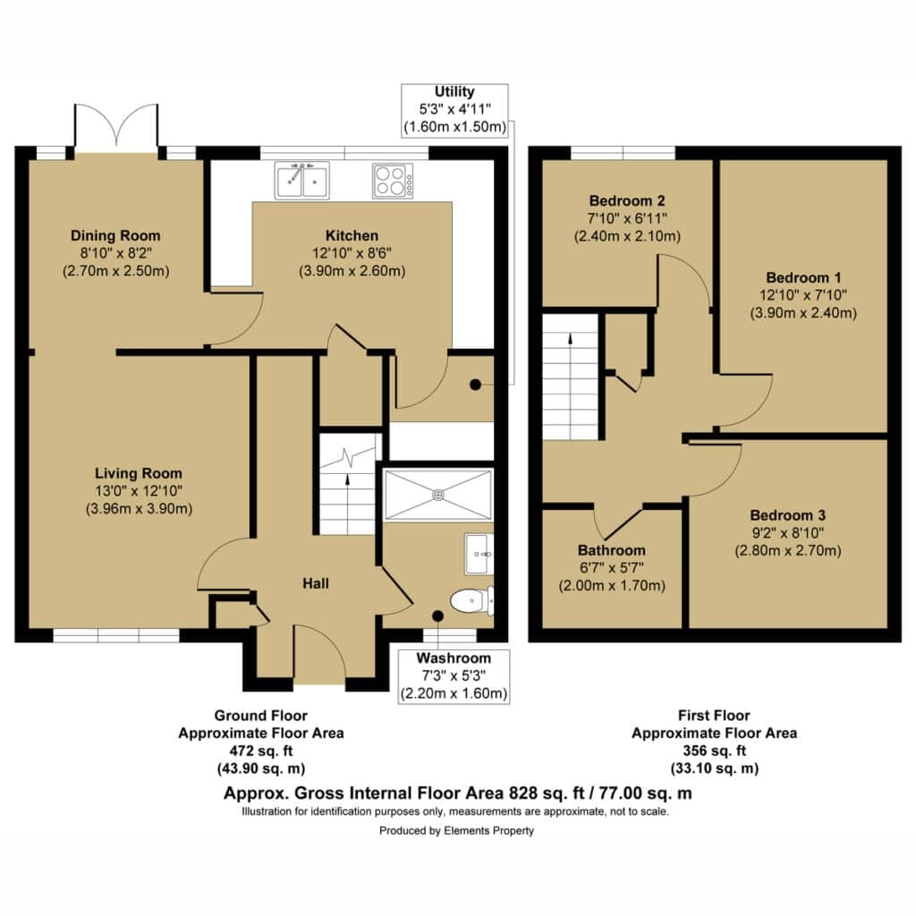 Floorplan 1 for Orwell Crescent, Great Yarmouth, NR31