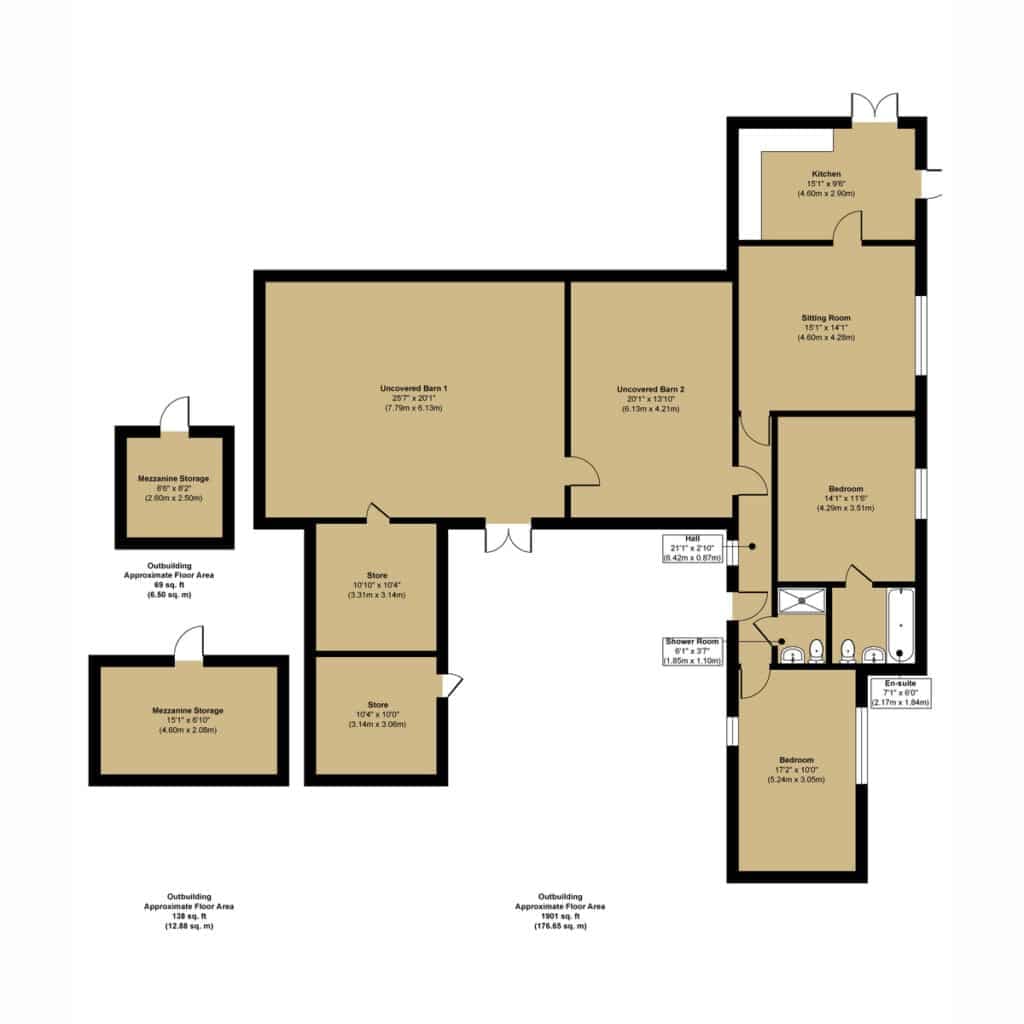 Floorplan 3 for Bunwell Road, Bunwell, NR16